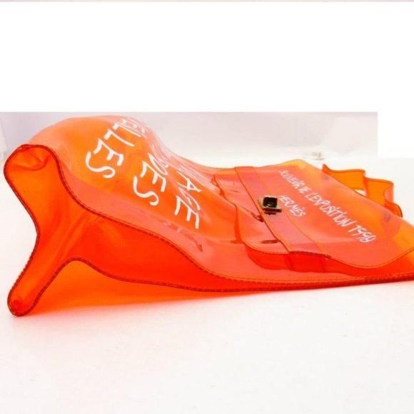 Hermès 1998 Clear Orange Souvenir De L'Exposition Kelly Translucent 241115 - Picture 10 of 12